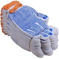 thumbnail image 1 of 12 pares de guantes de trabajo protectores de algodón blanco, guantes punteados, guantes punteados de hilo de algodón, 1 of 1