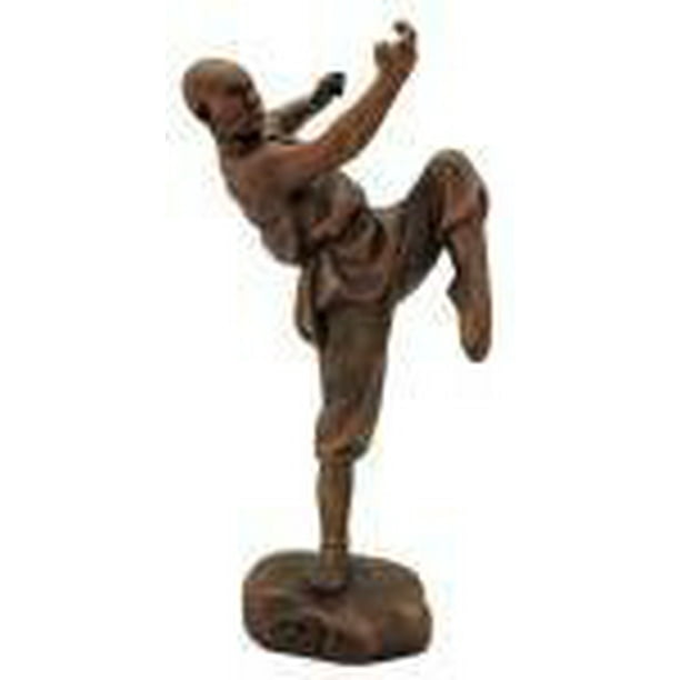 Top Collection Kungfu Series Shaolin Monk Statue Figure Bronze Hue Kung
