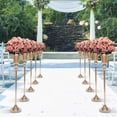 thumbnail image 2 of 10Pcs 30.5inch Height Gold Trumpet Vase Wedding Centerpiece Flower Stand Vintage Metal Flowers Decor for Living Rooms, Cafes, Hotels, 2 of 22