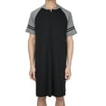 thumbnail image 3 of SHCKE Pajamas for Men Nightgown Casual Nightshirt Big and Tall Loose Pajama Sleeping Shirt Comfy Henley Nightwear, 3 of 5