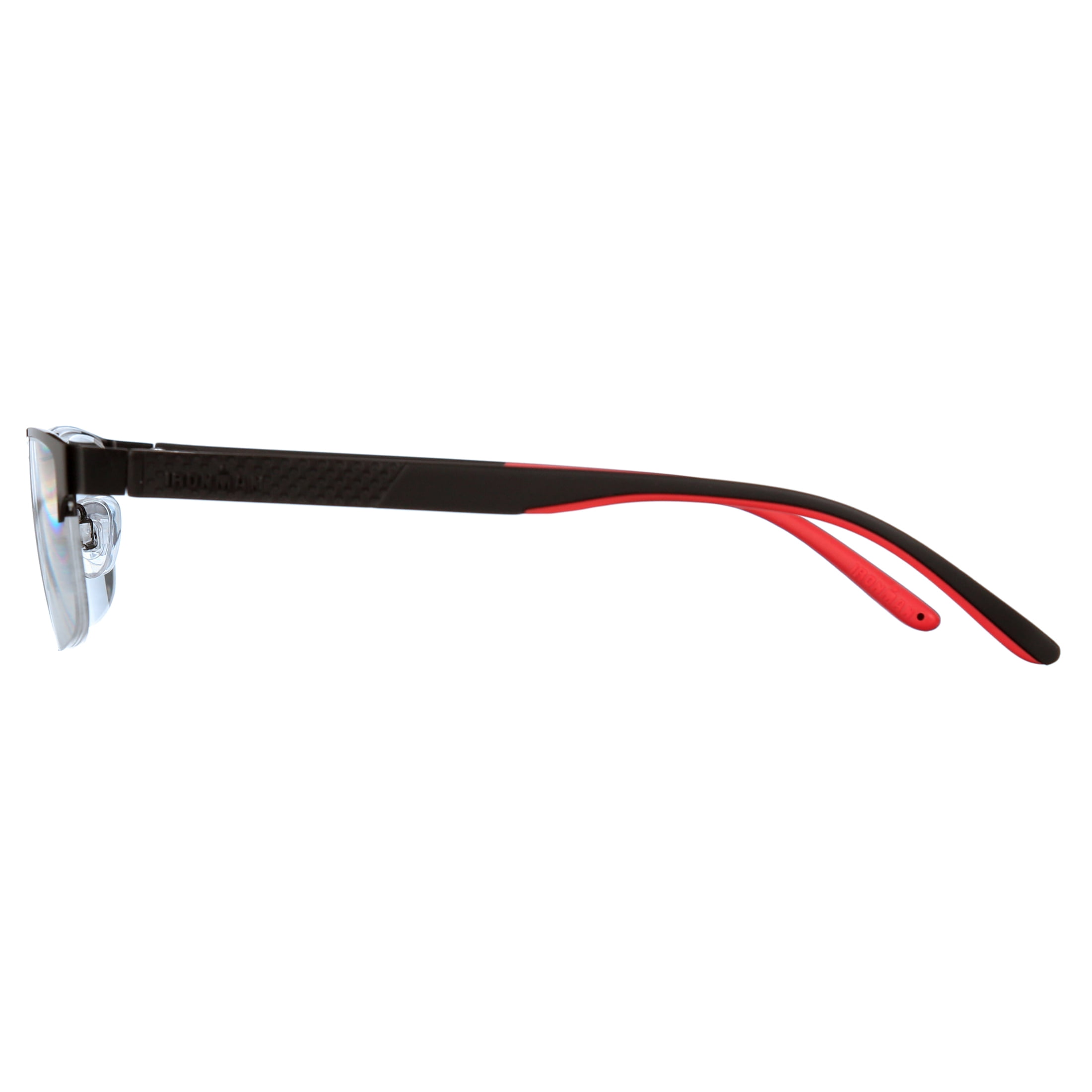 (2 pack) Ironman Rectangle Gunmetal Reading Glasses 1.50