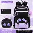 thumbnail image 5 of Girls School Backpack with Lunch Box Pencil Case Set, Cute Middle School Bag Teen Girls Backpack Bookbag 3pcs, 5 of 6