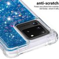 thumbnail image 5 of Compatible with Samsung Galaxy S20 Ultra Case Glitter Luxury Cute Love Liquid Quicksand Clear TPU Girls Women Stylish Bumper Shockproof Protective Case for Samsung Galaxy S20 Ultra Blue YB, 5 of 12