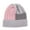 Rose/Light Melange Grey, variant on CC Multi-Color Blocking Beanie