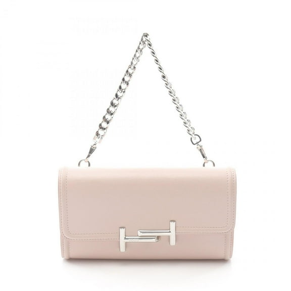 Pre-Owned Tod's Double T Handbag, Leather, Women's, Pink, XAWDSSO6200RLXM025 (Good)