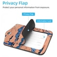thumbnail image 3 of Square 2Pack PU Leather Cactus Cruise Luggage Tag with Privacy Cover and Stainless Steel Ring - Suitable for Travel Handbags Backpacks Luggage Tags, 3 of 6