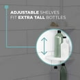 thumbnail image 3 of Zenna Home Pole Shower Caddy, White, 3 of 6