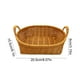 thumbnail image 3 of Cesta de almacenamiento de plástico de ratán imitado | Bandejas organizadoras de frutas y verduras | Cesta de pan de dulces tejida multicolor | Duradero, lavable, 9,1"x7,3"x3,5" para cocina, salón,, 3 of 6
