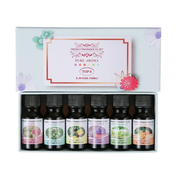 Zootealy 6 Bottles/Set 10ml Essential Oil Natural Plant Pure Aroma Fragrance Oil Air Humidifier Essential Oils