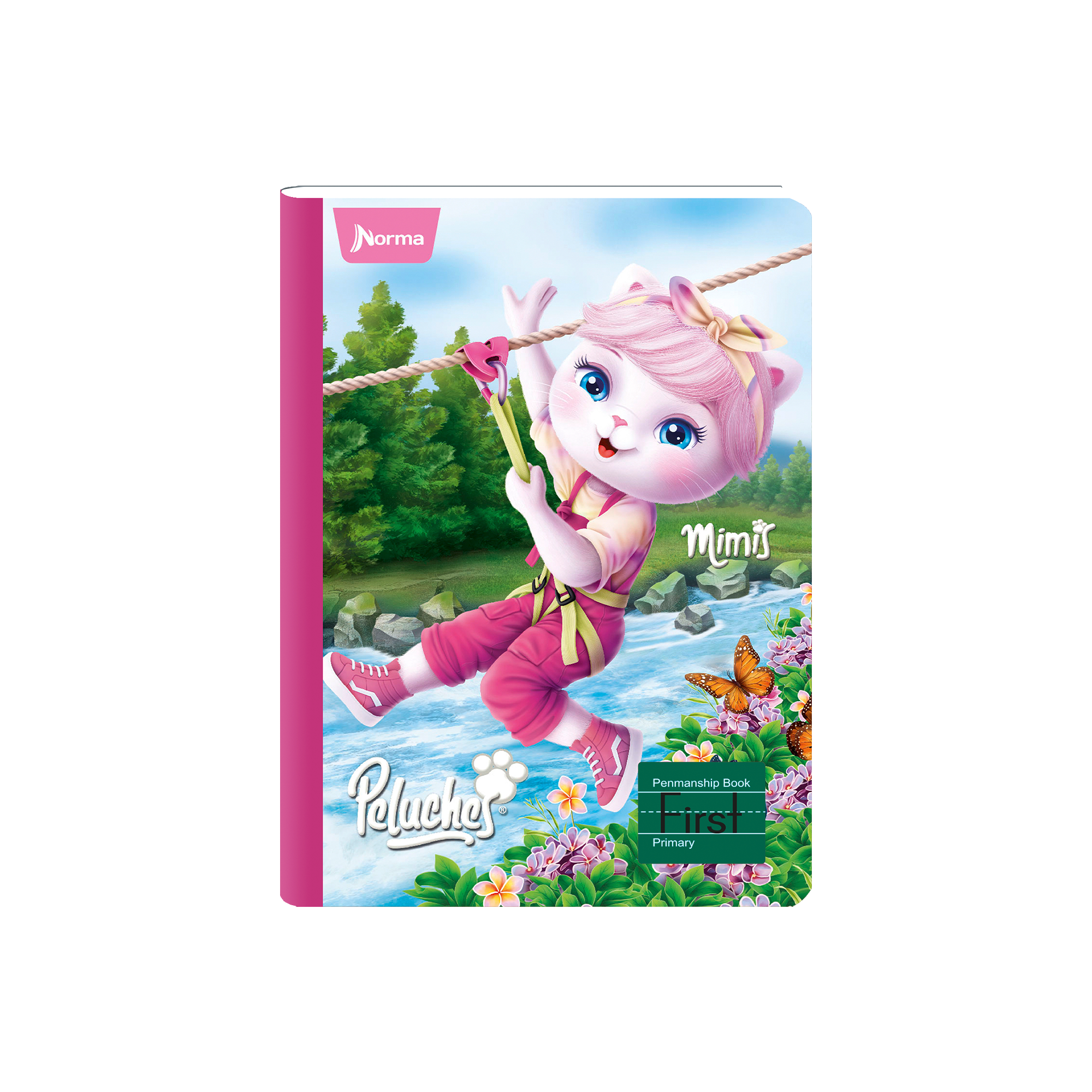 Norma Peluches Mid Skip-A-Line First Composition Notebook 7" x 9.8" Multicolor 80 Sheets
