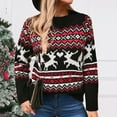 thumbnail image 3 of Zhanying Tenues d'Automne Mignonnes pour Femmes Col Rond Christmas Christmas Mode Cadeau de Noël pour Elle Chandail pour Femme, 3 of 8