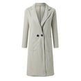 thumbnail image 4 of Vedolay Women's Winter Warm Coats Open Front Cardigan Coat 2023 Jacket Grey,S, 4 of 5
