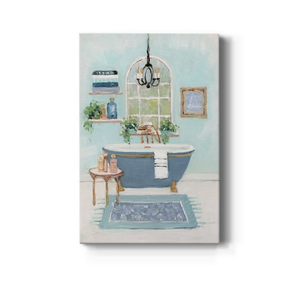 Blue Bath I Premium Gallery Wrapped Canvas - Ready to Hang - 8 x 12
