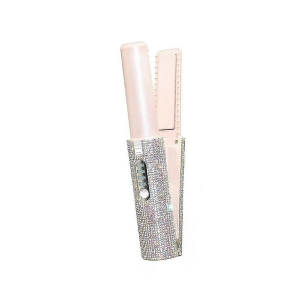 2-In-1 Electric USB Hair Straightening Brush Straightener Flat Iron Multifunctional Comb Straighten