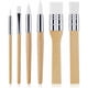 thumbnail image 1 of Juego de pinceles de madera, 6 piezas de pinceles para pintura acrílica, kit de pinceles de pintura, pinceles de artista para óleo, acuarela, tableros de lona, ​​roca, cuerpo, cara, uñas, 1 of 5