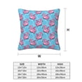 thumbnail image 2 of Throw Pillow Covers, PinkInflatable bird circle Soft Square Pillow Cases with Invisible Zipper for Couch Bed Sofa, Farmhouse Fall Home Decor 20"x20", 2 of 7