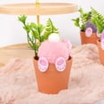 thumbnail image 7 of Easter Bunny Mini Planter Adorable Rabbit Pot Ideal Tray Ornament For Home Style, 7 of 7