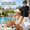 Off-white + black, variant on 2-Pack Roll-Up Straw Sun Visor Hats, Wide Brim UV Protection Beach Accessories (Beige/Black)