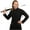 Black, variant on Mythrojan Unisex Fancy Dress Costume with Padded Cotton Full Sleeves, Brass Aiglets for Adult Regular XXXL