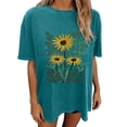 thumbnail image 5 of Tops for Women Over 50 for Summer Off The Shoulders Big Tshirts to Wear With Leggings Golf Shirts for Women, 5 of 7