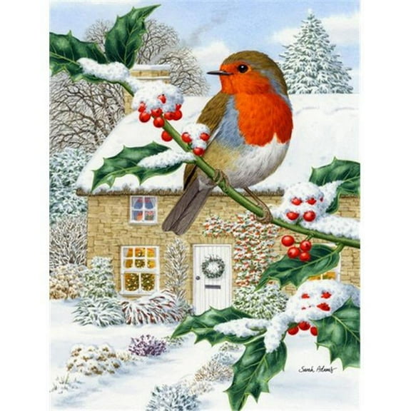 European Robin Flag Garden Size