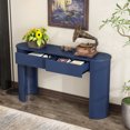 thumbnail image 3 of Tcbosik Entryway Console Table, 54" Behind Couch Table with 2 Storage Drawers, Modern Sofa Table for Living Room, Hallway, Easy Assembly, Navy, 3 of 9