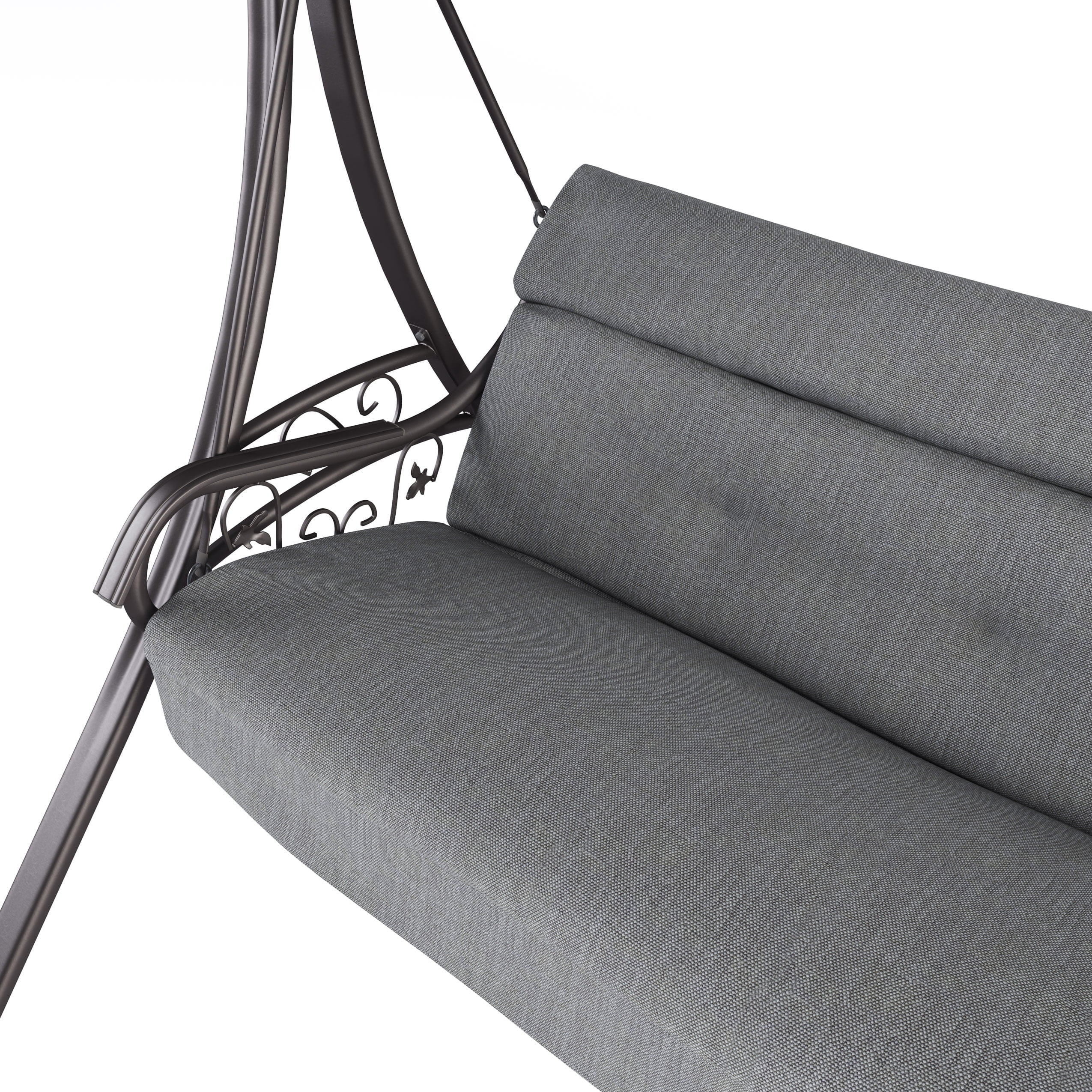 CorLiving Patio Swing with Arched Canopy Walmart