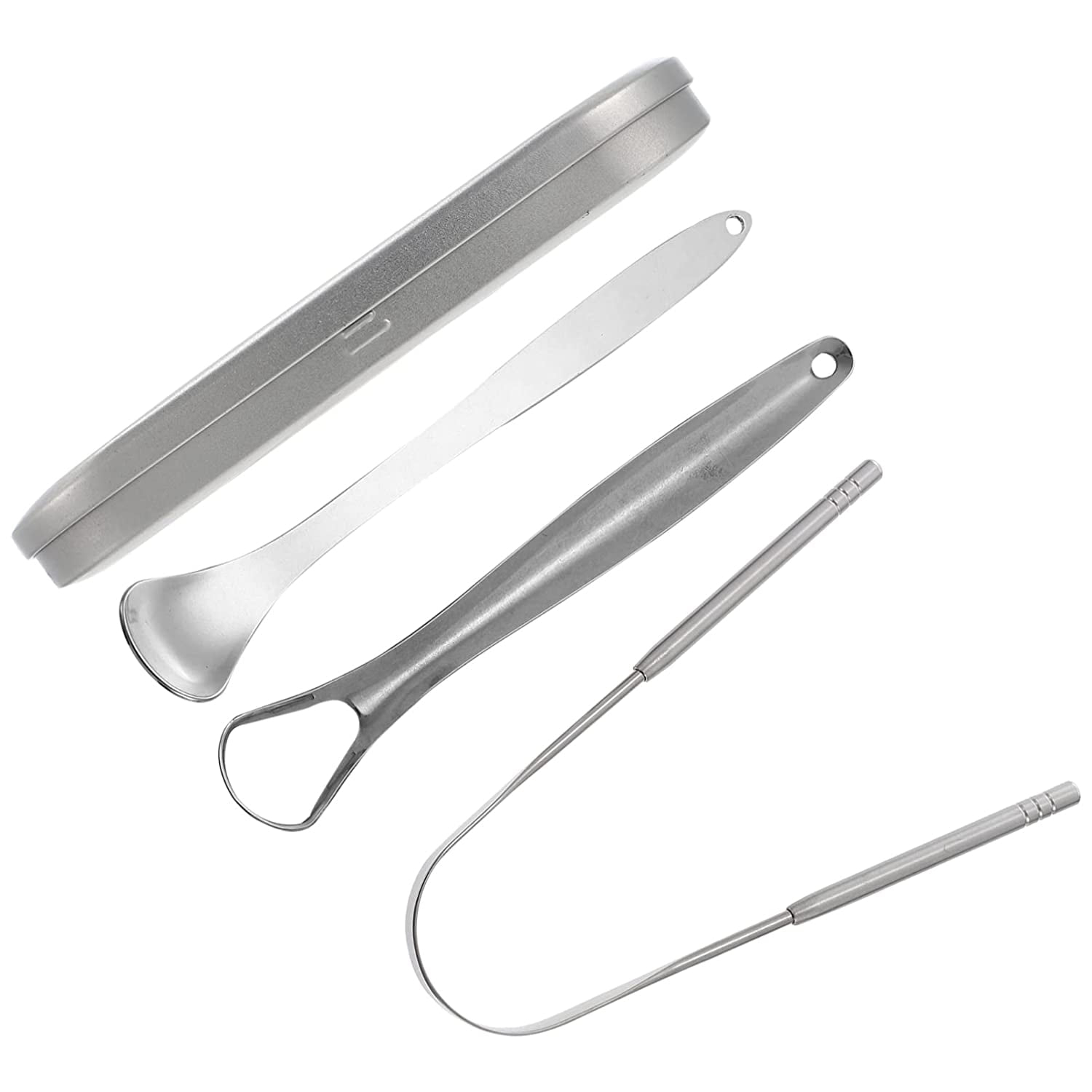 Tongue Scraper for Adults Tongue Scraper Set 3pcs Metal Tongue Scraper