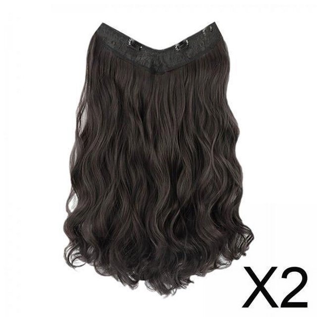 Extensión de cabello,Extensión de cabello ondulado sintético Pieza de cabello ,Extensiones de cabello ondulado con clip para mujeres,Piezas de cabello sintético