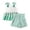 0-Green37, variant on Tiijoy Infant Girls St. Patrick's Day Outfits Tiered Sleeveless Top Shorts Set, Sizes 12-18 Months