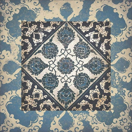 Abstract Floral Diamond Tile Pattern Blu Walmart Simple Diamond Tile Pattern Abstract Floral Diamond Tile Pattern Blu Walmart Simple Diamond Tile Pattern