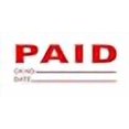 thumbnail image 2 of Business Stamp Self Inking Stamp Stamps for Business Office Stamp Accounting Stamp Ink Stamp for Business Self Ink Stamp Rubber Stamp Rectangle Paid with Check & Date Stamp, 2 of 2