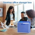 thumbnail image 3 of Acrylic File Organizer Clear Hanging File Organizer Box Portable Acrylic Magazine Holder with Handle for Desk Home Office, 3 of 10