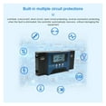 thumbnail image 4 of 100A MPPT Solar Char Controller 12/24V Auto Solar Panel Controller Battery Intellint Regulator With 4 USB Output ,Safe to Use, 4 of 6
