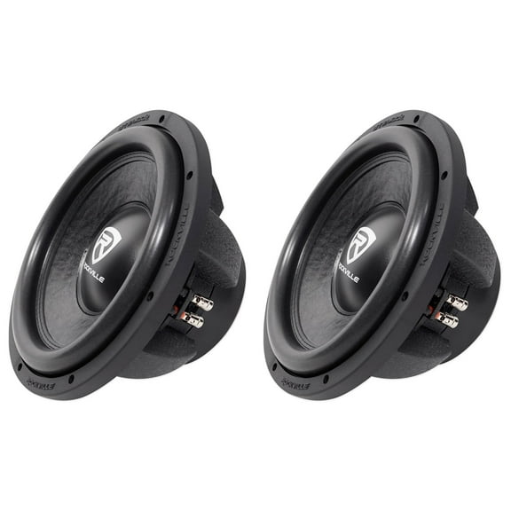 (2) Rockville W12K6D4 V2 12" 2400 Watt Car Audio Subwoofers Dual 4-Ohm Subs