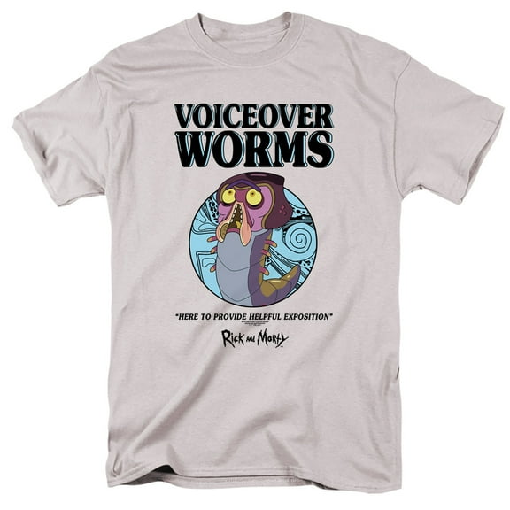 Rick and Morty Voiceover Worms Unisex Adult T Shirt