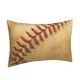 thumbnail image 2 of Bingfone Vintage Baseball Standard Size Pillowcase, Long Staple Pure Cotton Envelope Closure Pillow Cover,14"X20", 2 of 9