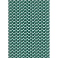 thumbnail image 1 of Ahgly Company Machine Washable Indoor Rectangle Transitional Deep-Sea Green Area Rugs, 2' x 5', 1 of 7