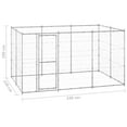 thumbnail image 4 of vidaXL Outdoor Dog Kennel Galvanised Steel 7.26 m², 4 of 4