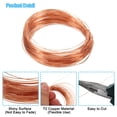 thumbnail image 4 of Unique Bargains Half Hard Copper Wire, 2Pcs 26Gauge/0.4mm Diameter 15m/49.2ft  Craft Wire, 4 of 5