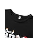 thumbnail image 5 of Pijamas navideños familiares a juego, camiseta de manga larga con estampado de letras y pantalones a rayas. Ropa de dormir para estar en casa., 5 of 10