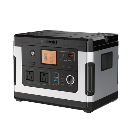 Suaoki G500 Portable Power Station Portable Lithium 500Wh Rechargeable Solar Generator for Emergency Camping