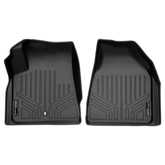 Smartliner SA0043 Custom Fit 1st Row Floor Mats Liner Set for 2008-2017 Buick Enclave, Black