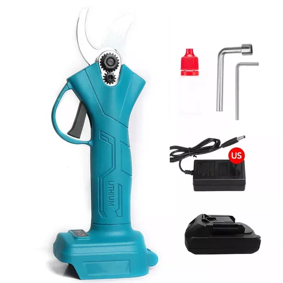 Siftech 21V Electric Cordless Branch Scissors 35mm Pruning Shear Pruner Garden Cutter Green