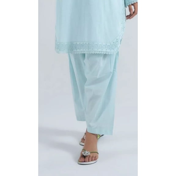 Plain Sky Light Blue Pakistani Indian Salwar Shalwar Pants ONLY USA Seller Harem