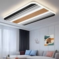 thumbnail image 2 of Modern Brown Black Fluorescent Light Covers for Ceiling Lights 4x2 feet,1 Pack Magnetic Light Filters for Classroom,Boho Contemporary Geometric Striped Fluorescent Light Shade Panel for Office, 2 of 9