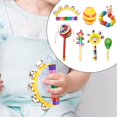 thumbnail image 2 of Juego de sonajero de madera para bebé de 7 Uds., instrumento de percusión, coordinación mano-ojo, conjunto de instrumentos musicales para niños para, 2 of 9