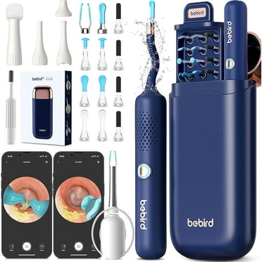 BEBIRD Earsight Plus: Ear Wax Removal Tool Camera & Light, Visual Earwax Cleaner with Cleaning Kit As Spade/Spoon/Pick/Tweezer Clean Ears for Family, Ear-Scope Otoscope Wireless WiFi Connect