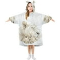 thumbnail image 6 of BZSMCE Wearable Blanket Hoodie Fashion Snowy Embrace Home Wear, 6 of 7