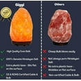 thumbnail image 2 of Salt Lamp 2-3 KG - 100% Natural High Quality Handcrafted Himalayan Salt Lamp with Wooden Base Himalayan Salt Lamp - Pink Salt Lamp - Bedside Lamp - R, 2 of 5